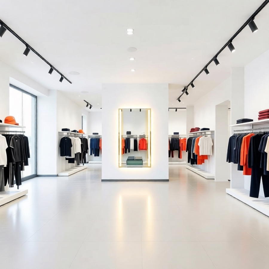 Зеркало для магазина одежды с подсветкой МСП-813