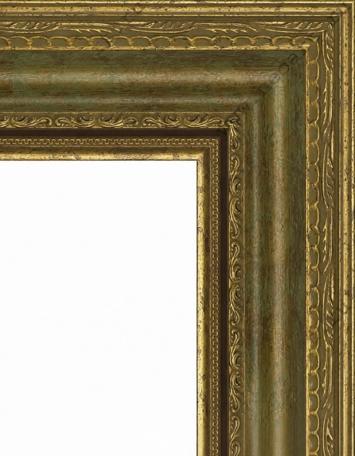 Зеркало серебро в багетной раме МСП-1019